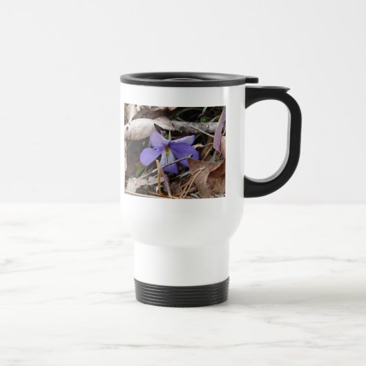 Mug De Voyage Fleur sauvage Oiseaux-Pied Violet Sources thermale (Droite)