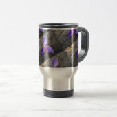 Mug De Voyage Fleur violette sur banc (Devant droit)