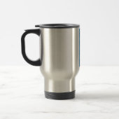 Mug De Voyage Fleurs Abstraites turquoises (Gauche)