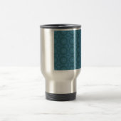 Mug De Voyage Fleurs Abstraites turquoises (Centre)