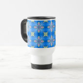 Mug De Voyage Fleurs Artdeco dans le style rétro (Devant gauche)