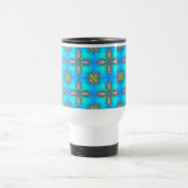 Mug De Voyage Fleurs Artdeco dans le style rétro (Centre)