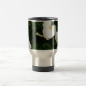 Mug De Voyage Fleurs blanches Acier inoxydable Voyage/Mug de nav (Centre)