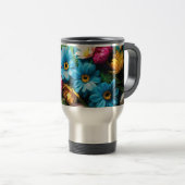 Mug De Voyage Fleurs colorées (Devant droit)