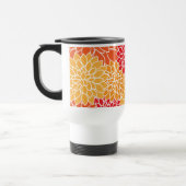 Mug De Voyage Fleurs Dahlia, Motif De Fleurs, Dahlia Orange (Gauche)