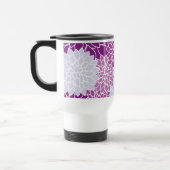 Mug De Voyage Fleurs Dahlia, Motif De Fleurs, Dahlia Violet (Gauche)