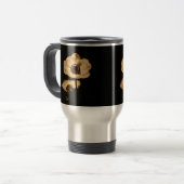 Mug De Voyage Fleurs d'anémone élégantes Initiales (Devant gauche)