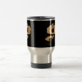 Mug De Voyage Fleurs d'anémone élégantes Initiales (Centre)