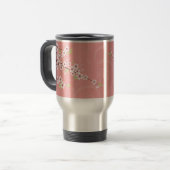Mug De Voyage Fleurs de cerisier roses molles (Devant gauche)