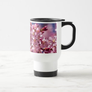 Mug De Voyage Fleurs de cerisier Sakura embrassées par la lumièr