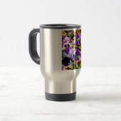 Mug De Voyage fleurs de pensée (Devant gauche)