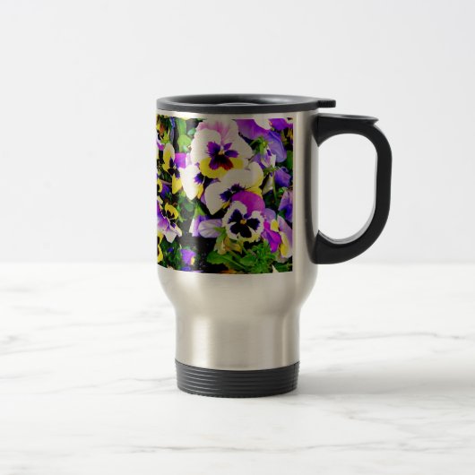 Mug De Voyage fleurs de pensée (Droit)