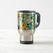 Mug De Voyage Fleurs de soleil, mamans et lys (Devant droit)