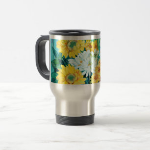 Mug De Voyage Fleurs de soleil, mamans et lys