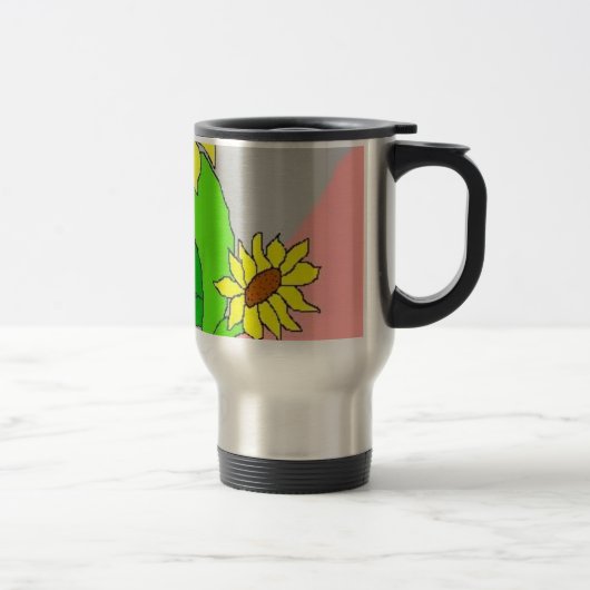 Mug De Voyage fleurs de tournesol (Droit)
