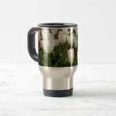 Mug De Voyage Fleurs de tulipes blanches (Devant gauche)