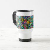 Mug De Voyage Fleurs décoratives lumineuses (Devant gauche)