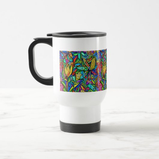 Mug De Voyage Fleurs décoratives lumineuses (Gauche)