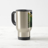 Mug De Voyage Fleurs et fleurs jaunes (Devant gauche)