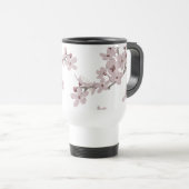 Mug De Voyage Fleurs flottantes de fleurs de cerisiers (Devant droit)