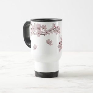 Mug De Voyage Fleurs flottantes de fleurs de cerisiers
