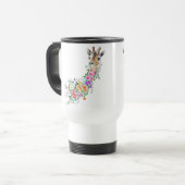 Mug De Voyage Fleurs Giraffe Voyage Mug (Devant gauche)