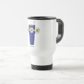 Mug De Voyage Fleurs joyeuses tumbler (Devant droit)