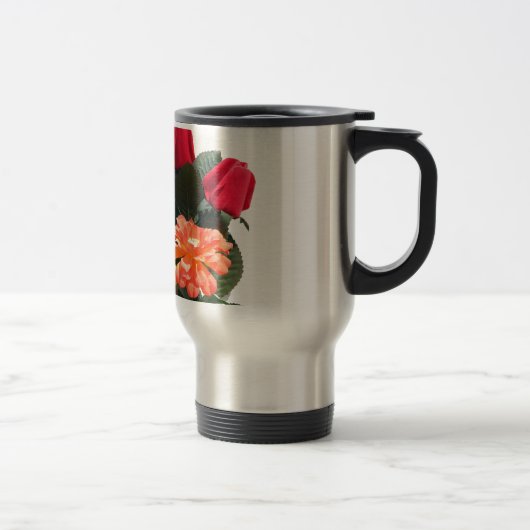 Mug De Voyage Fleurs multicolores (Droit)