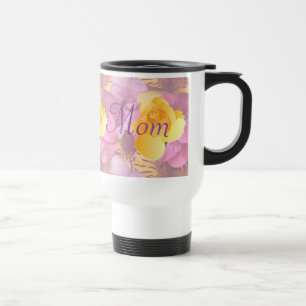 Mug De Voyage Fleurs roses Rose Yellow Rose Maman Voyage Mug
