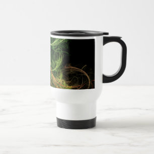 Mug De Voyage Fleurs spatiales d'art abstraites