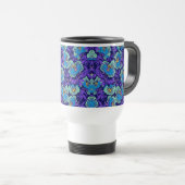 Mug De Voyage Fleurs violettes et bleues William Morris (Devant droit)