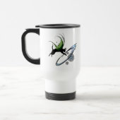 Mug De Voyage Flocon de neige de chat cosmique (Gauche)