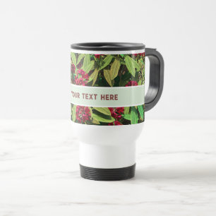 Mug De Voyage Floraison personnalisée de rhododendron