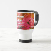 Mug De Voyage Floral AWESOME MOM Proverbes 31 (Devant droit)