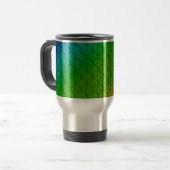 Mug De Voyage Flore vert rouge arc-en-ciel dégradé Mélange diago (Devant gauche)