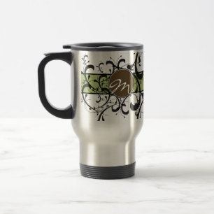 Mug De Voyage Flourish de fantaisie personnalisé décoré d'un