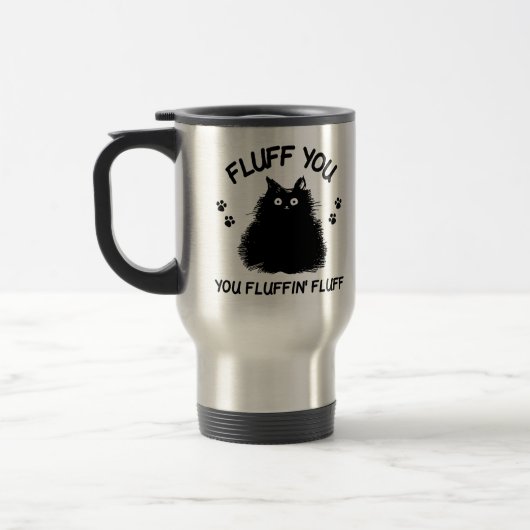 Mug De Voyage Fluffin Vous Fluffin Fluff Kitty Chat (Gauche)
