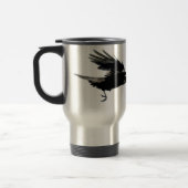 Mug De Voyage Flying Black Crow Wildlife Art (Gauche)