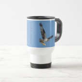 Mug De Voyage Flying Osprey & Walleye Wildlife Photography (Devant droit)