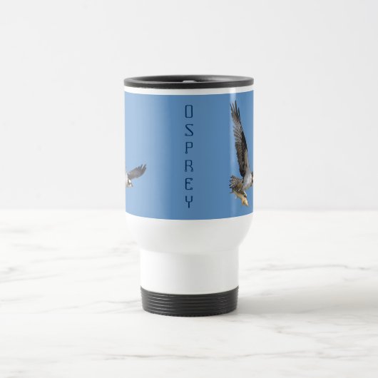 Mug De Voyage Flying Osprey & Walleye Wildlife Photography (Centre)