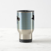 Mug De Voyage Flying Raven in Blue Sky HDR Design photo (Centre)