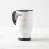 Mug De Voyage Foi de la Bible chrétienne pour femmes Verse :Soye (Devant gauche)