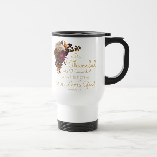Mug De Voyage Foi de la Bible chrétienne pour femmes Verse :Soye (Droite)