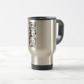 Mug De Voyage Foi, espoir, et amour (Devant droit)
