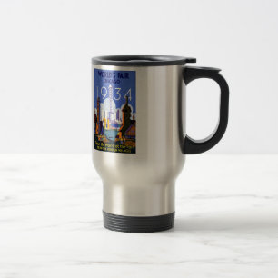 Mug De Voyage Foire mondiale du café de Chicago vintage 1934