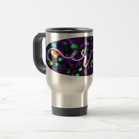 Mug De Voyage Foncé pourpre foncé (Devant gauche)