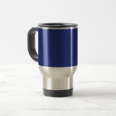 Mug De Voyage Fond uni bleu foncé | Design minimaliste audacieux (Devant gauche)