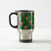 Mug De Voyage Football de Santa Hat sur Vert (Gauche)
