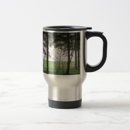 Mug De Voyage Forest overlooking clearing in the fog (Droit)