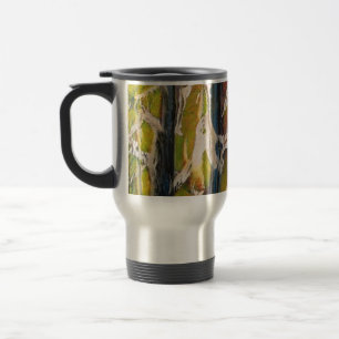 Mug De Voyage Forêt Abstraite à travers les arbres